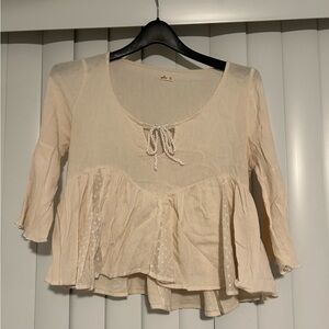 SOLD!!! Hollister Cream Blouse
